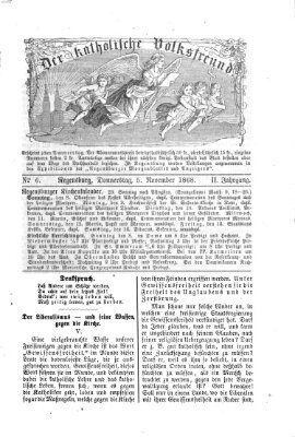 Der katholische Volksfreund Donnerstag 5. November 1868