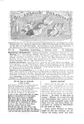 Der katholische Volksfreund Donnerstag 4. Februar 1869