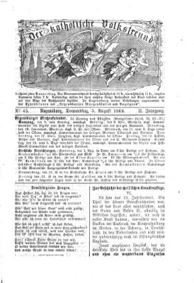 Der katholische Volksfreund Donnerstag 5. August 1869