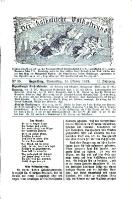 Der katholische Volksfreund Donnerstag 14. Oktober 1869