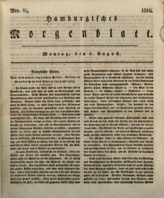 Hamburgisches Morgenblatt Montag 5. August 1816