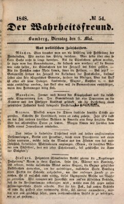 Der Wahrheitsfreund Dienstag 9. Mai 1848