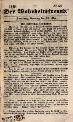 Der Wahrheitsfreund Samstag 13. Mai 1848