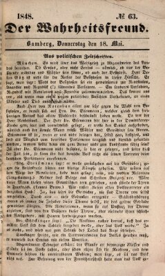 Der Wahrheitsfreund Donnerstag 18. Mai 1848