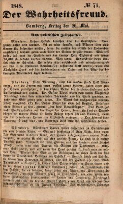 Der Wahrheitsfreund Freitag 26. Mai 1848