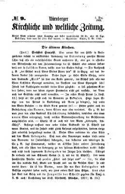 Nürnberger kirchliche und weltliche Zeitung Sonntag 1. Dezember 1861