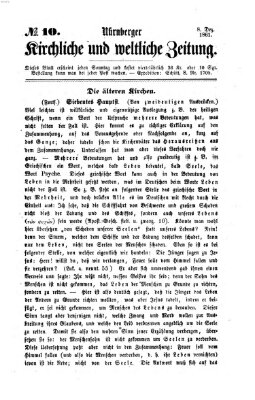 Nürnberger kirchliche und weltliche Zeitung Sonntag 8. Dezember 1861