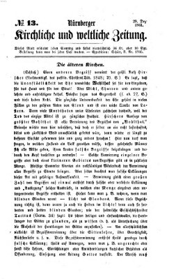 Nürnberger kirchliche und weltliche Zeitung Sonntag 29. Dezember 1861