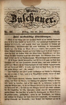 Wiener Zuschauer Freitag 26. Juli 1844