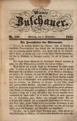 Wiener Zuschauer Montag 2. September 1844