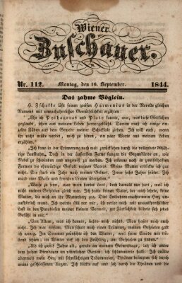 Wiener Zuschauer Montag 16. September 1844