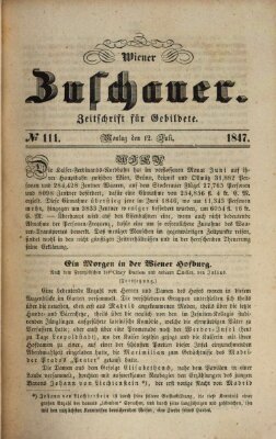 Wiener Zuschauer Montag 12. Juli 1847