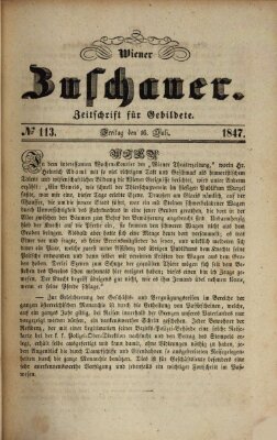 Wiener Zuschauer Freitag 16. Juli 1847