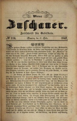 Wiener Zuschauer Samstag 17. Juli 1847