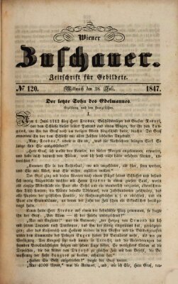 Wiener Zuschauer Mittwoch 28. Juli 1847