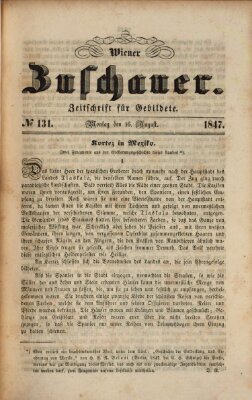 Wiener Zuschauer Montag 16. August 1847