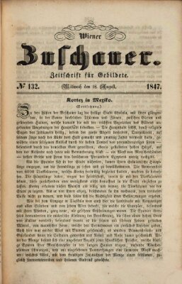 Wiener Zuschauer Mittwoch 18. August 1847