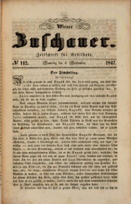 Wiener Zuschauer Samstag 4. September 1847