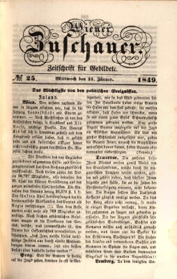 Wiener Zuschauer Mittwoch 31. Januar 1849