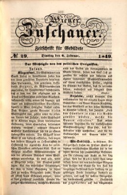 Wiener Zuschauer Dienstag 6. Februar 1849