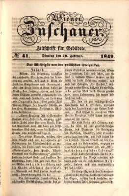 Wiener Zuschauer Dienstag 20. Februar 1849