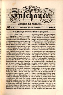 Wiener Zuschauer Mittwoch 21. Februar 1849