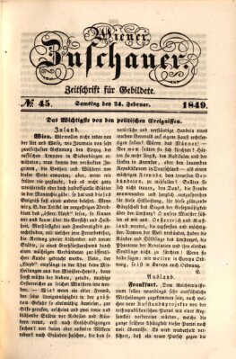 Wiener Zuschauer Samstag 24. Februar 1849