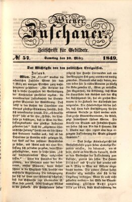 Wiener Zuschauer Samstag 10. März 1849