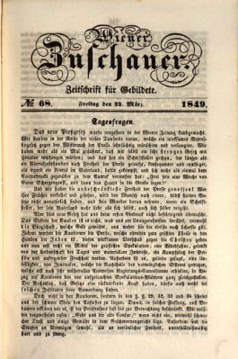 Wiener Zuschauer Freitag 23. März 1849