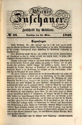 Wiener Zuschauer Samstag 24. März 1849