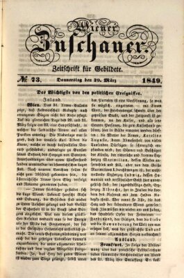 Wiener Zuschauer Donnerstag 29. März 1849