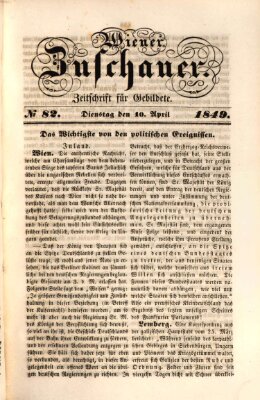 Wiener Zuschauer Dienstag 10. April 1849