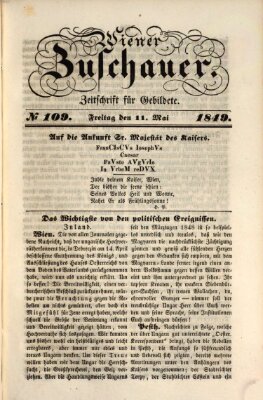 Wiener Zuschauer Freitag 11. Mai 1849