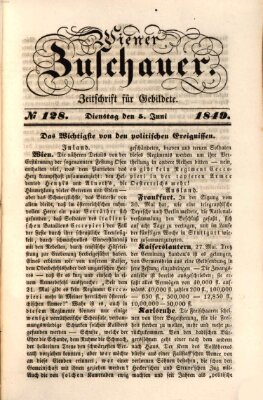 Wiener Zuschauer Dienstag 5. Juni 1849