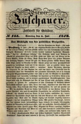 Wiener Zuschauer Sonntag 8. Juli 1849