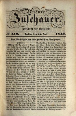 Wiener Zuschauer Freitag 13. Juli 1849