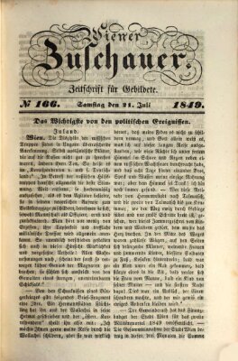 Wiener Zuschauer Samstag 21. Juli 1849