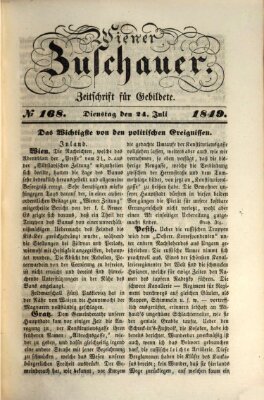 Wiener Zuschauer Dienstag 24. Juli 1849