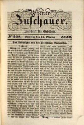 Wiener Zuschauer Dienstag 16. Oktober 1849