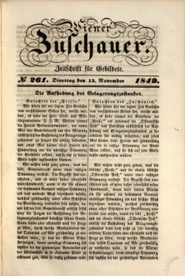 Wiener Zuschauer Dienstag 13. November 1849