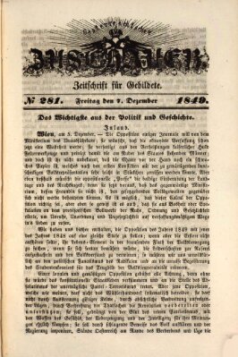 Österreichischer Zuschauer (Wiener Zuschauer) Freitag 7. Dezember 1849