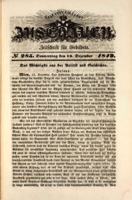 Österreichischer Zuschauer (Wiener Zuschauer) Donnerstag 13. Dezember 1849