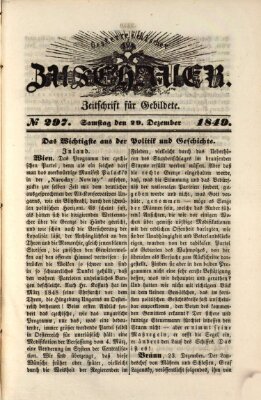 Österreichischer Zuschauer (Wiener Zuschauer) Samstag 29. Dezember 1849