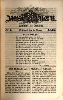 Österreichischer Zuschauer (Wiener Zuschauer) Mittwoch 2. Januar 1850