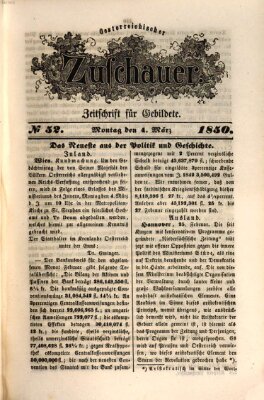 Österreichischer Zuschauer (Wiener Zuschauer) Montag 4. März 1850