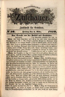 Österreichischer Zuschauer (Wiener Zuschauer) Freitag 8. März 1850