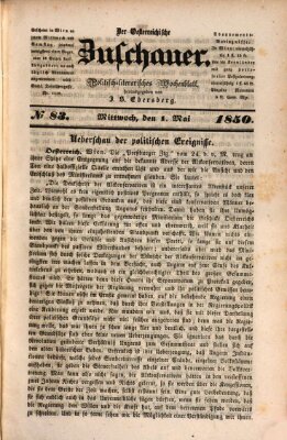 Österreichischer Zuschauer (Wiener Zuschauer) Mittwoch 1. Mai 1850