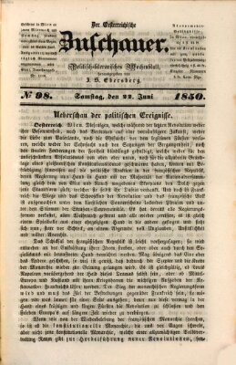 Österreichischer Zuschauer (Wiener Zuschauer) Samstag 22. Juni 1850