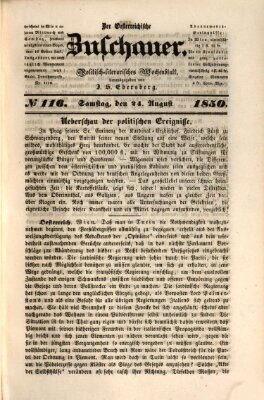 Österreichischer Zuschauer (Wiener Zuschauer) Samstag 24. August 1850