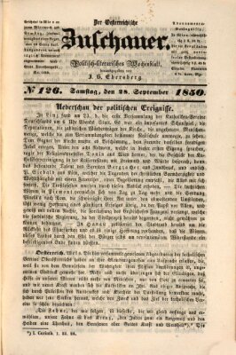 Österreichischer Zuschauer (Wiener Zuschauer) Samstag 28. September 1850